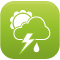 Céu limpo com tempestade eléctricas