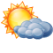 Céu limpo com poucas nuvens