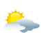 Céu limpo com poucas nuvens